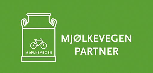 We are part of the Mjølkevegen network. This is the Mjølkevegen Partner logo.