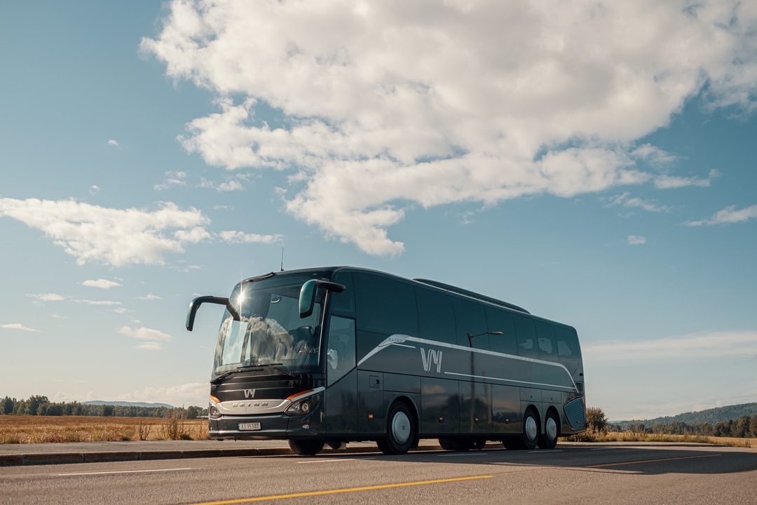 VY express bus on Oslo bus terminal