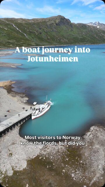 Where can a boat journey take you in Jotunheimen? ⛴️ ⛰️

#jotunheimen #norway #visitnorway #hiking #norwaynature